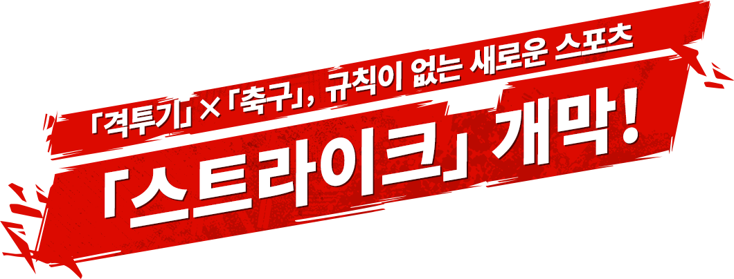 「격투기」×「축구」, 규칙이 없는 새로운 스포츠 「스트라이크」 개막!